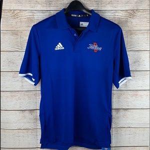 University of Tulsa Adidas climalite polo blue